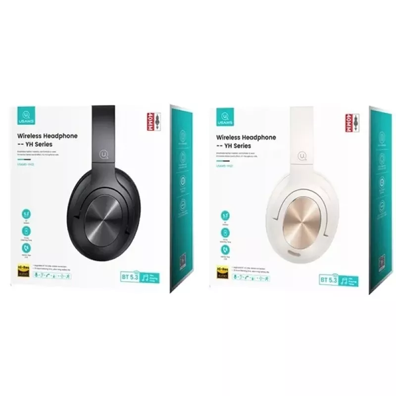 Usams Slúchadlá Bluetooth 5.3 Over-Ear Us-yh séria čierna/čierna TDLYEJYS01