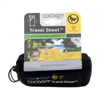 Cocoon TravelSheet obdĺžnikový spací vak hodváb sivá