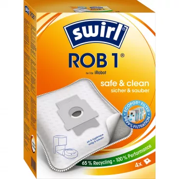 Vrecká do vysávača SWIRL EcoPor ROB1 kompatibilné náhradné vrecká pre rôzne vysávače, papierový mikrofiltračný, balenie 5 ks