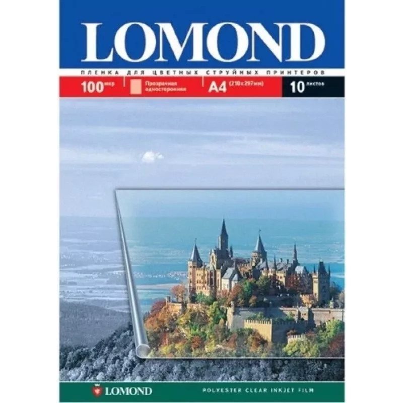 Lomond PET fólia pre atramentové tlačiarne priehľadná A4, 50 listov
