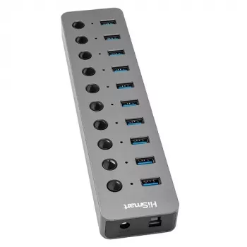 USB adaptér Type-A 3.0 – 10x USB 3.0 s prepínačmi