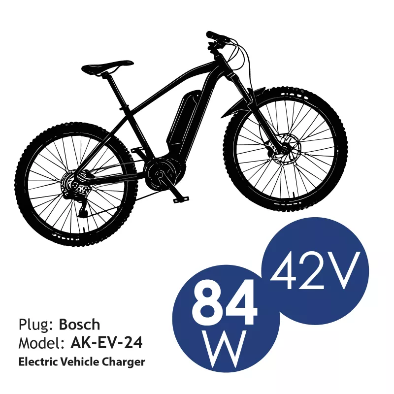 Akyga AK-EV-24 Nabíjačka 42V/2A 84W Bosch 1,2m