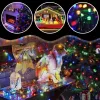 Extralink EX.95535 vianočná svetelná reťaz na batérie, 100 LED, viacfarebná, 10,5 m