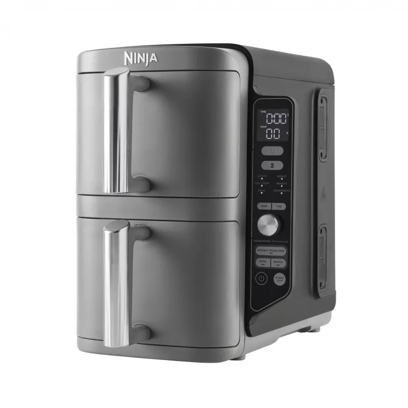 Ninja SL400EU fritéza Double 9,5 L 2470 W teplovzdušná fritéza čierna, sivá