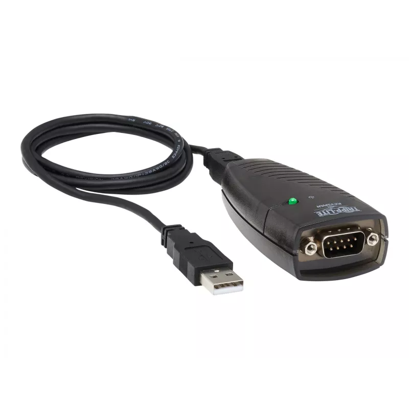 Tripp Lite USA-19HS Keyspan USB na sériový adaptér – USB-A samec na DB9 RS232 samec – 0,91 m – TAA (USA-19HS)