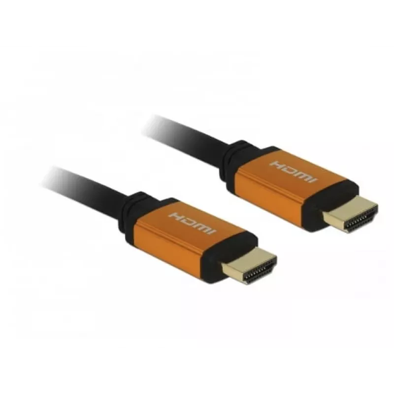 HDMI kábel DeLOCK 85728 1,5 m Type-A čierny zlatý