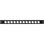 Predný panel Omnitronic Z-19 12 x XLR D-Type 1U — rackový panel s dvanástimi konektormi XLR D-Type