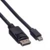 Roline DisplayPort kábel, DP ST - Mini DP ST, čierny, 1,5 m (11.04.5638)