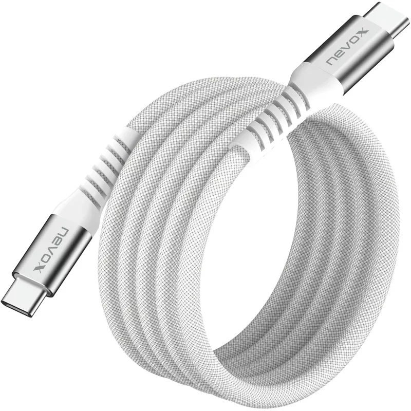 USB-C na USB-C kábel Nevox 2478 – USB 2.0, 48V 5A, 240W, konektor samec na konektor samec
