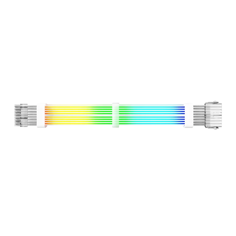 Gamemax predlžovací kábel zdroja VGA/CPU 2x8PIN-W, biely