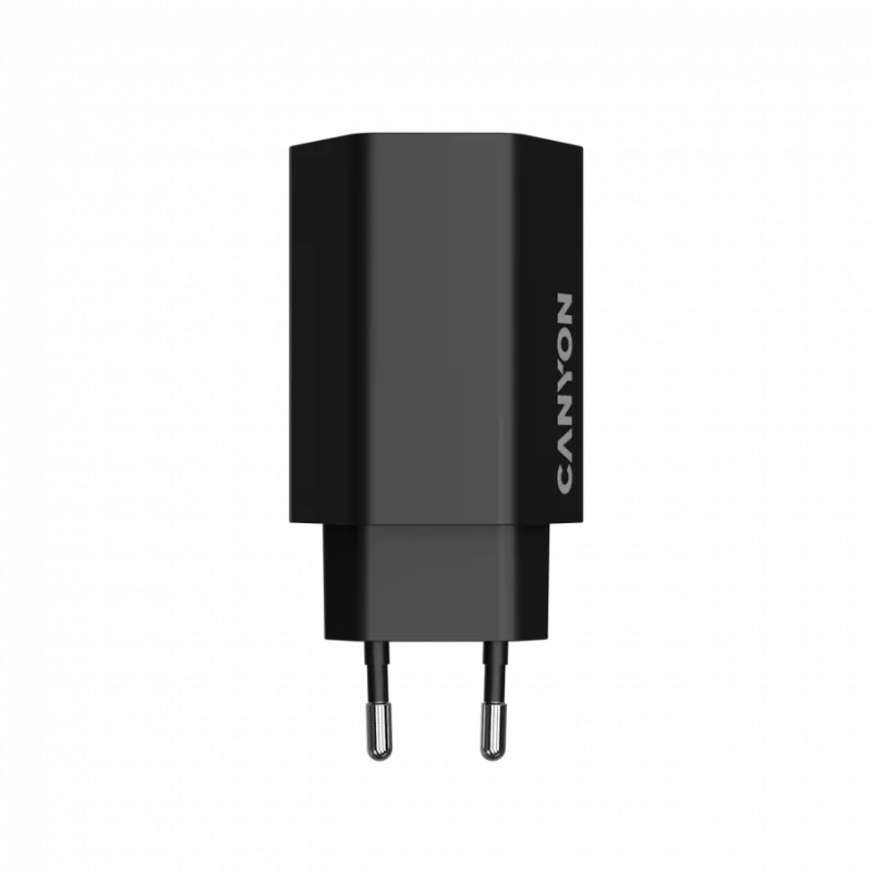 CANYON nabíjačka HEXAGON 65 GaN 65W 2xPD 1xQC EU čierna (CND-CHAHEX65B)