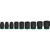 Sada rázových kľúčov Bosch Powertools PRO 1/2 palca 9-dielna, čierna