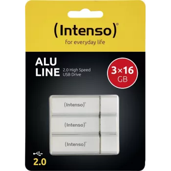 Pamäťové USB flash zariadenie USB2 3x16GB/ALU Line 3521473 Intenso
