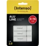 Pamäťové USB flash zariadenie USB2 3x16GB/ALU Line 3521473 Intenso