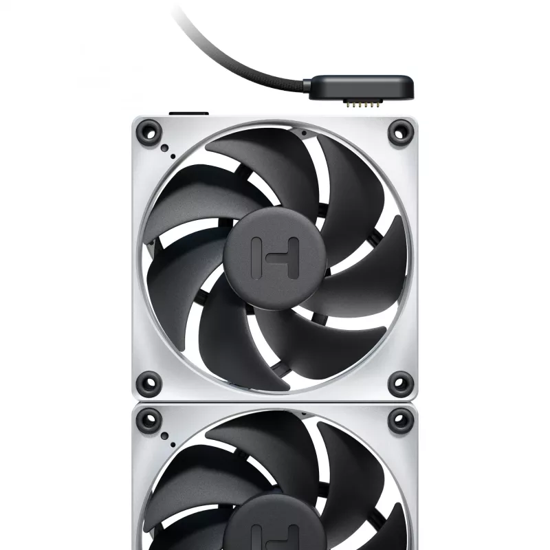 HYTE THICC FP12 120-mm skriňový ventilátor 3 balenie biele