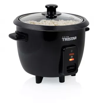 Hrniec na ryžu Tristar RK-6141, kapacita 0,6 L, 300 W, čierny, ovládanie tlačidlami