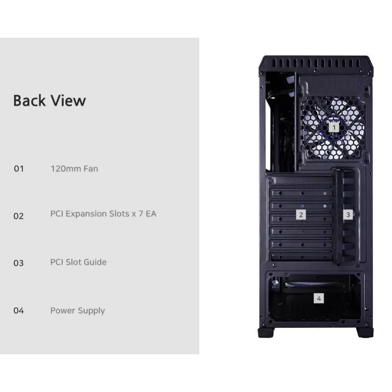 Počítačová skriňa Zalman N5 TF ATX čierna