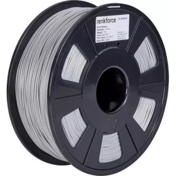 Renkforce RF-4511204 3D tlačový materiál kyselina polymliečna (PLA) strieborná 1 kg (RF-4511204)