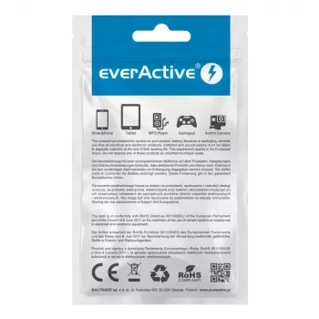 everActive kábel USB-C 1 m - čierna, pletený, rýchle nabíjanie, 3 A - CBB-1CB