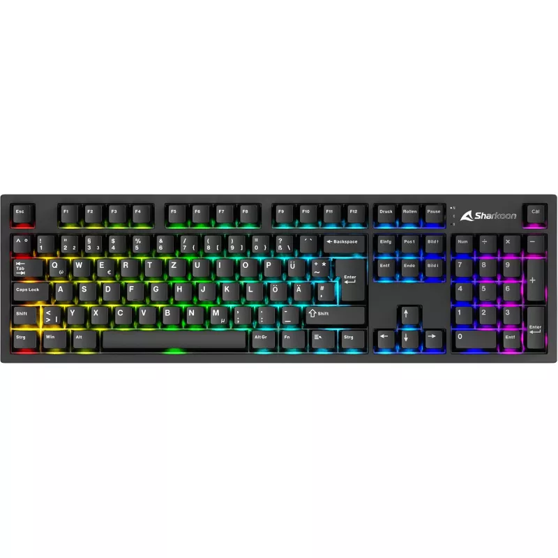 Mechanická klávesnica Sharkoon OfficePal KB70W — lineárne spínače, tenkeyless rozloženie