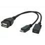 OTG kábel USB Micro AF- BM+(F) USB 2.0 OTG 15CM