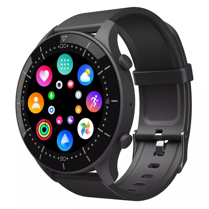 Smartwatch MEDIA-TECH MT870 — 1,3 palca (3,3 cm) IPS dotykový displej, 51 mm puzdro, Bluetooth, čierna