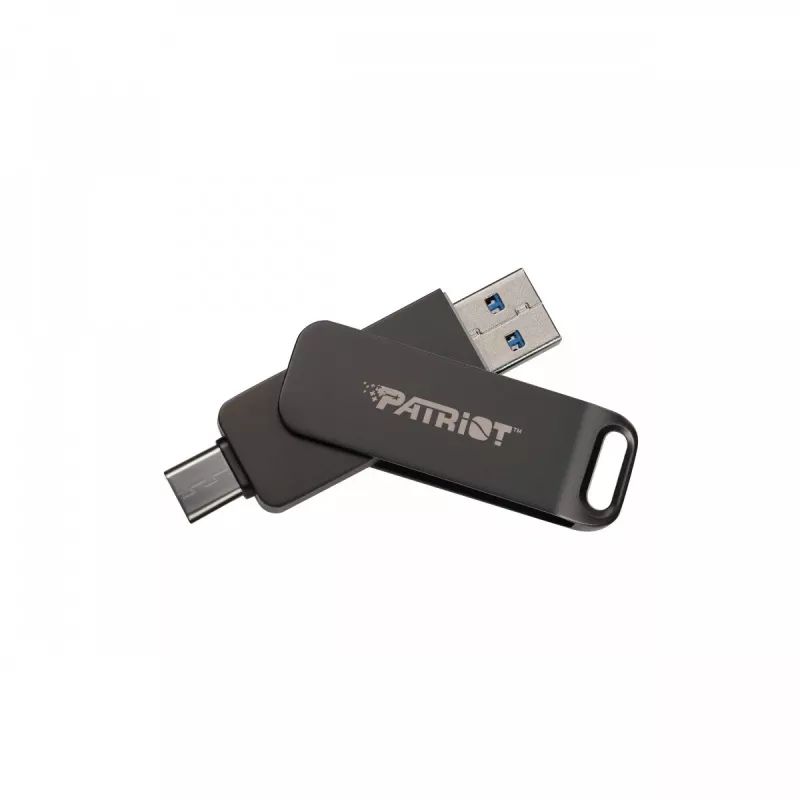 Flashdisk PATRIOT Rage R550 1TB 100 MB/S USB A+C Swivel Design (PE1TR550DSAD) čierny