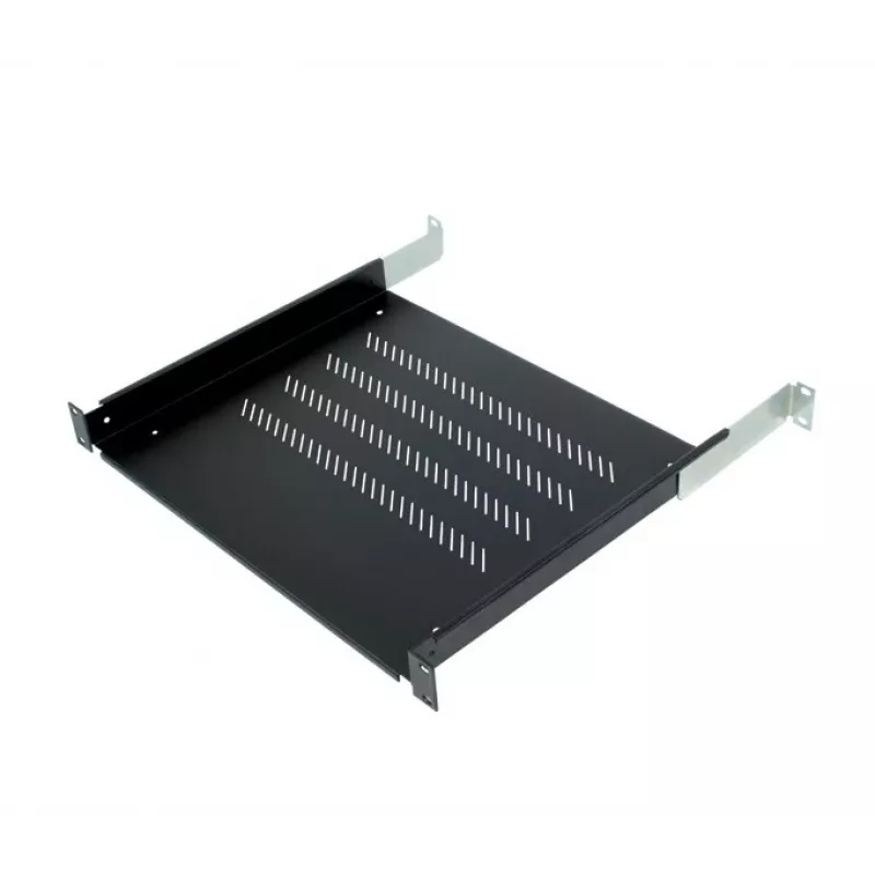 19-palcová polica Triton RAB-UP-550-A4 1U 550 mm 80 kg plast čierna