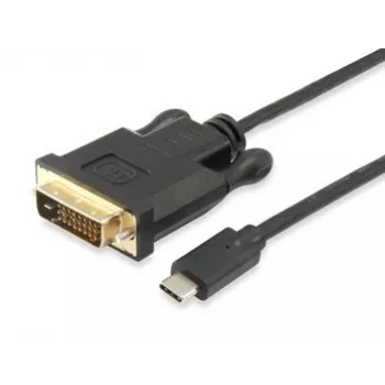 Equip USB Type-C na DVI-D Dual-Link kábel, konektor samec–konektor samec, 1,8 m