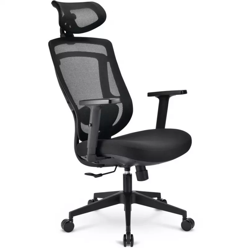 Kancelárska stolička Sharkoon OfficePal C10 – čierna, ergonomický dizajn, výškovo nastaviteľná