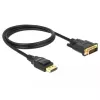 Video kábel adaptér DeLOCK 85312 1m DisplayPort na DVI-D čierny