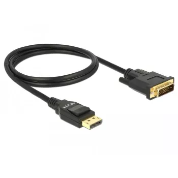 Video kábel adaptér DeLOCK 85312 1m DisplayPort na DVI-D čierny