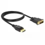 Video kábel adaptér DeLOCK 85312 1m DisplayPort na DVI-D čierny