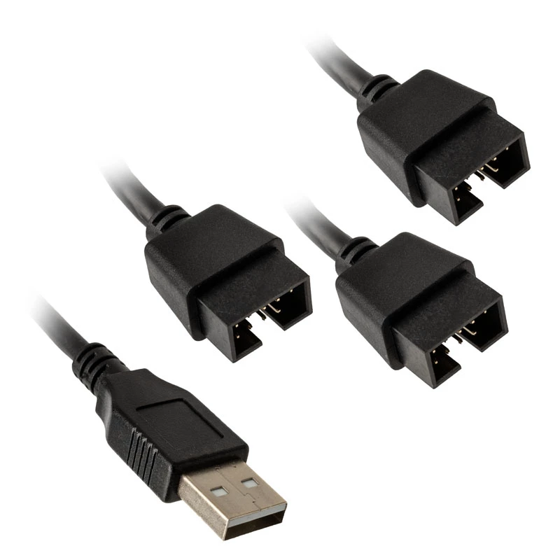 USB hub Lian Li PW-U2TPAB Type-A samec 1-na-3 IDC 9-pin