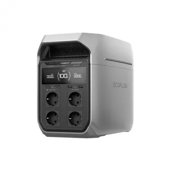 Prenosná powerstation EcoFlow DELTA 3 Plus — LiFePO4 1024 Wh, 1800 W, 4 AC zásuvky, 12,5 kg