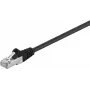 Wentronic Goobay CAT 5e patch kábel, F/UTP, čierny, 0,25 m - CCA medená zmes (68704)