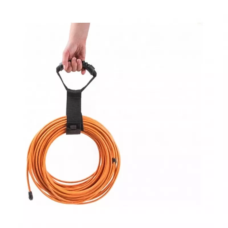 DeLOCK nosný popruh so suchým zipsom D 560 x Š 50 mm čierny 2 ks