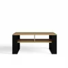 top e shop STOLIK KAWOWY ŁAWA MODERN 2P štíhly Dub Artisan čierne lamely