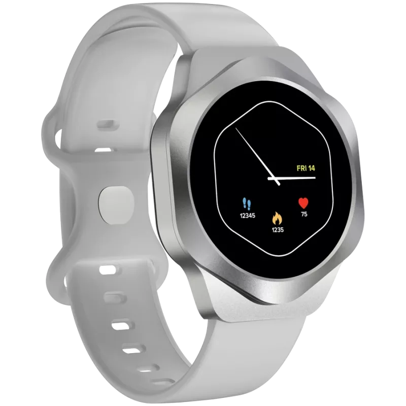 Smart Watch CANYON Hexagon 88 BT-CALL strieborná