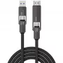 USB4 HDMI kábel 4smarts ComboCord 240W 1,5 m – USB4 na HDMI, 240W napájanie, dĺžka 1,5 m