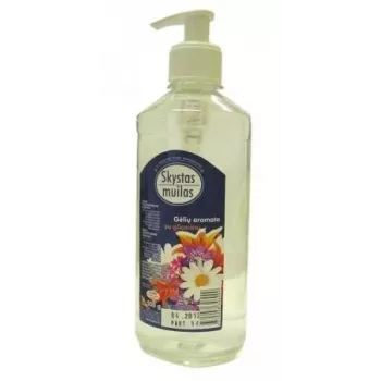 Tekuté mydlo, s glycerínom, kvetinová vôňa (bez farbív), s dávkovačom, 500 ml
