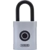 ABUS Touch 57/45 biometrický visiaci zámok 62575, snímač odtlačkov prstov, 45 mm, IP66/IP68, odolný voči poveternostným vplyvom, strieborný