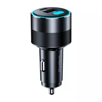 Choetech TC0011 auto nabíjačka 130W 2x USB C 1x USB A (čierna)