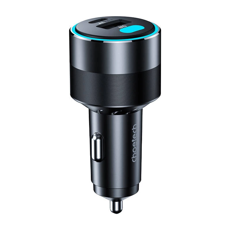 Choetech TC0011 auto nabíjačka 130W 2x USB C 1x USB A (čierna)