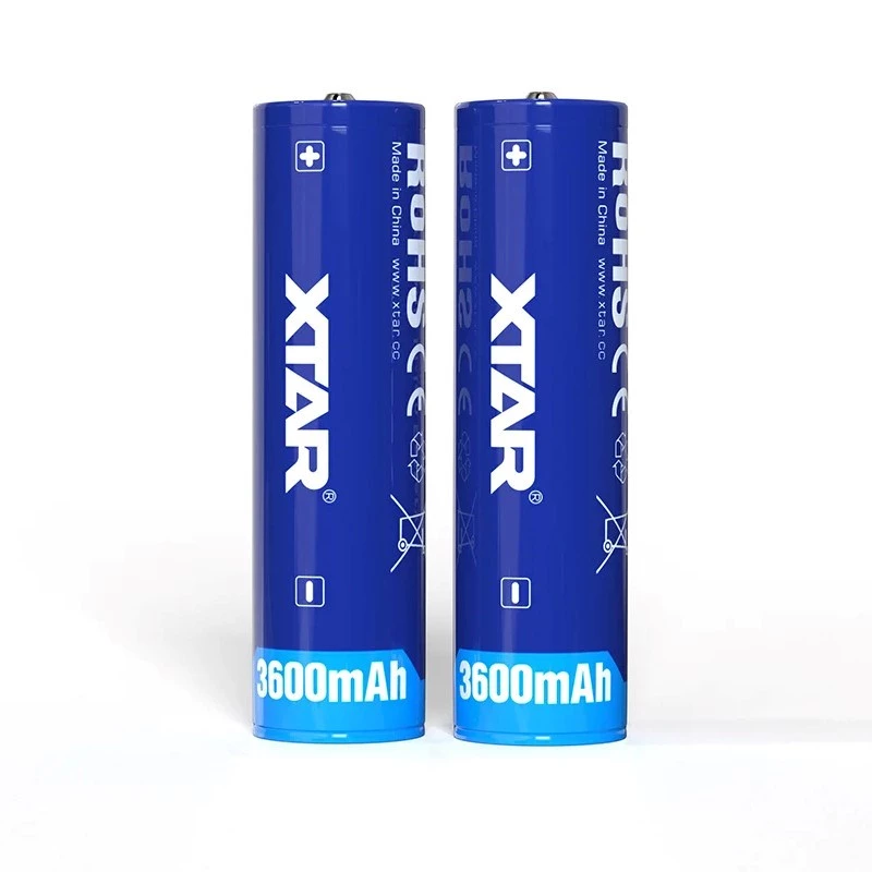 XTAR BAT0669 nabíjateľná lítium-iónová batéria 18650, 3,6 V, 3600 mAh, s ochranou