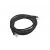 Patch kábel UTP Lanberg PCU6-10CC-0300-BK (RJ45 - RJ45, 3 m, UTP, kat. 6, farba čierny) (PCU6-10CC-0300-BK)