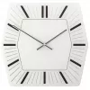 NeXtime hodiny 8128wi Hexagon, 43x43 cm, nástenné, biele