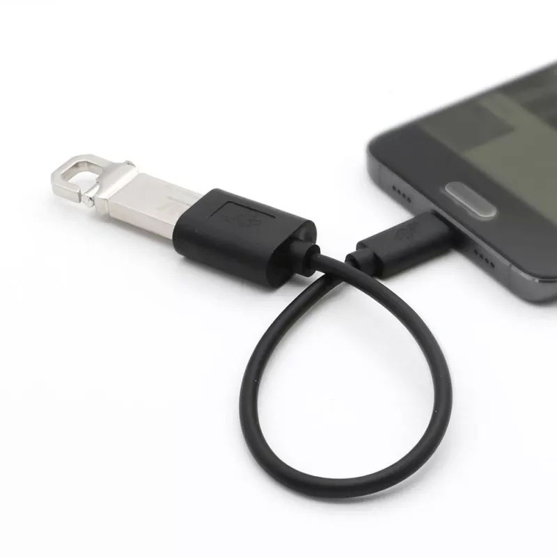TB kábel OTG USB AF - USB C 15cm čierny (AKTBXKU4PAC015B)