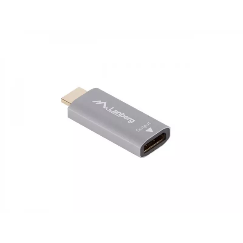 Videokábel adaptér Lanberg AD-HD-DP-01 HDMI Type-A DisplayPort strieborný
