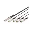Direct-Attach kábel Digitus DN-81325 40G QSFP+ na 4x SFP+ 5 m